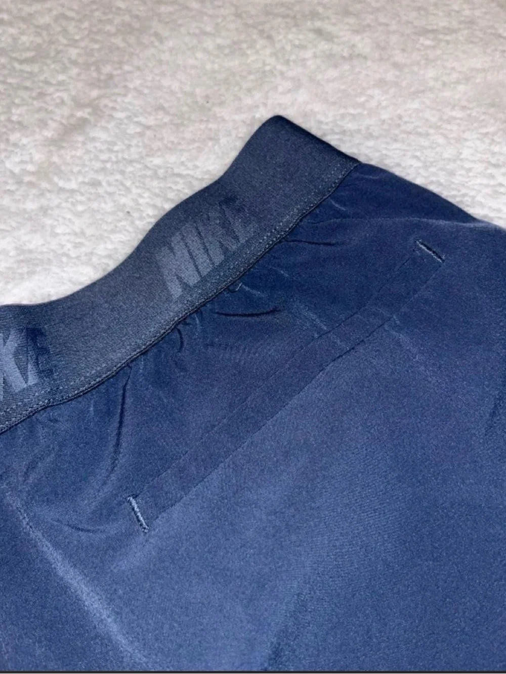 Nike Girl’s Navy Athletic Shorts with Gray Trim